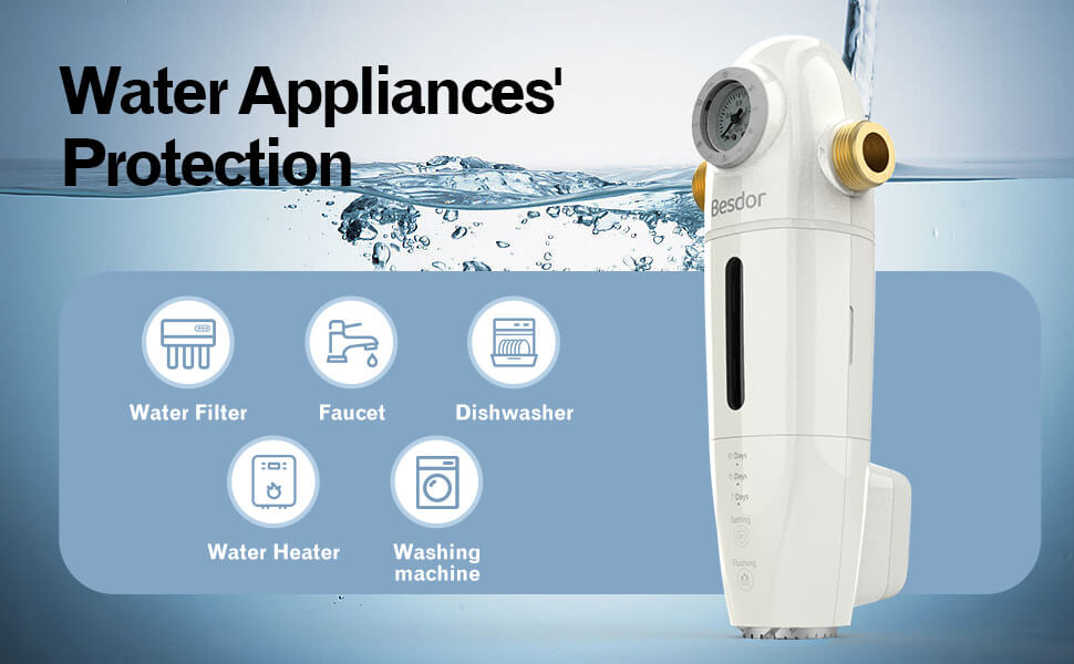 Besdor SWater 3 Full-automatic Backwash Spin Down Sediment Filter