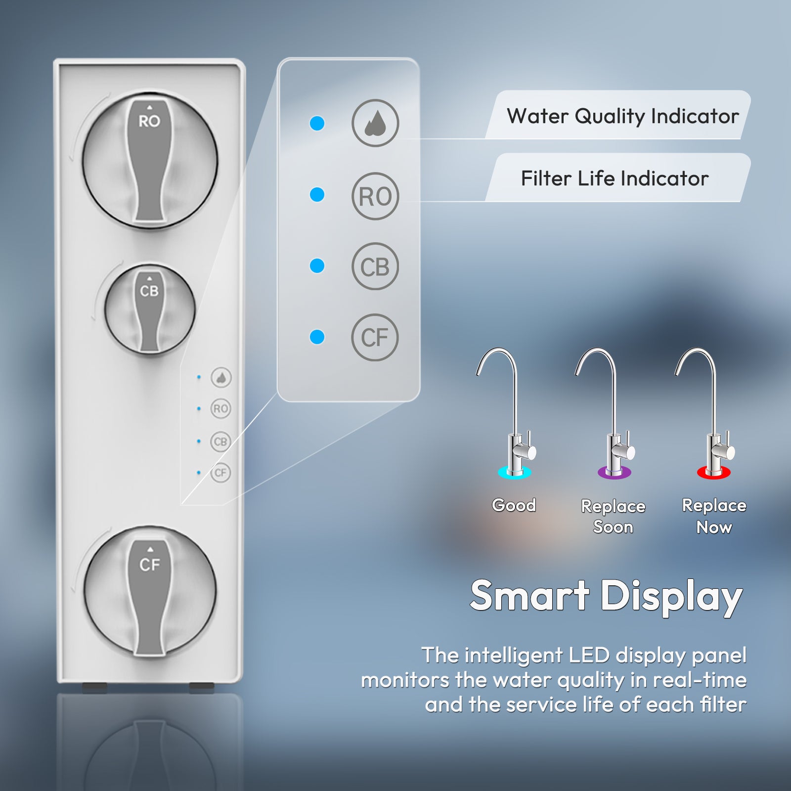 AWater 1 Tankless Reverse Osmosis System Under Sink RO Water Filtration