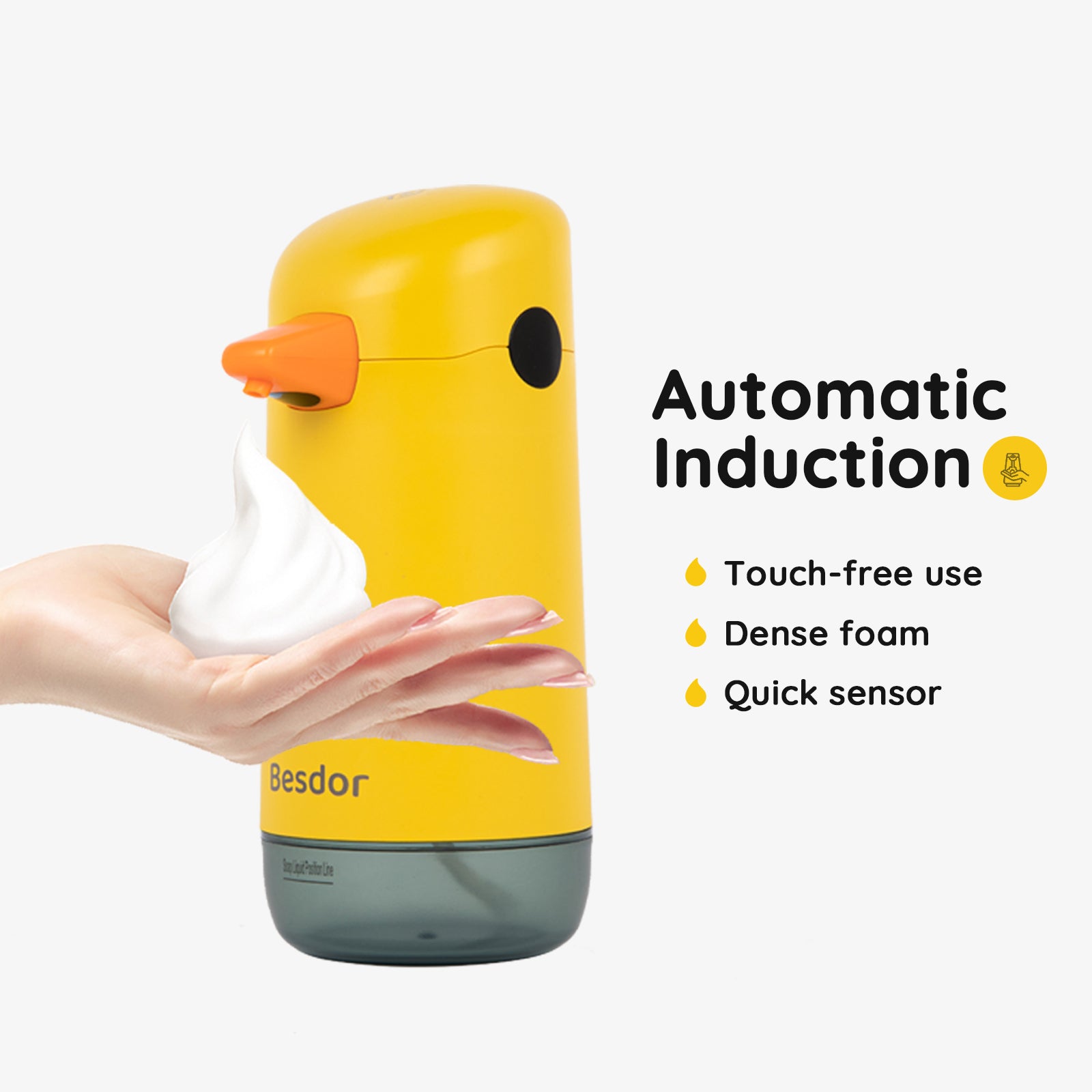 Besdor Yellow Duck Automatic Foaming Soap Dispenser
