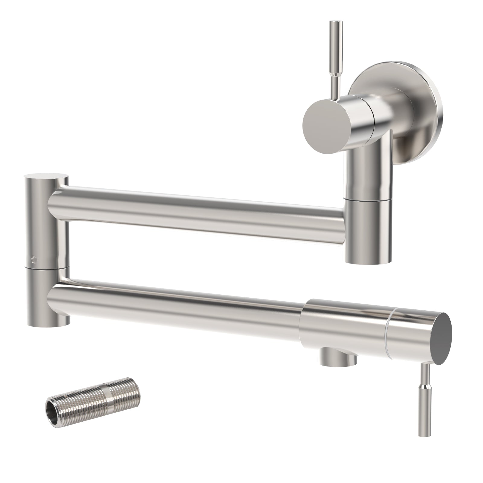 Besdor Upside Down Design Pot Filler Faucet Brushed Nickel