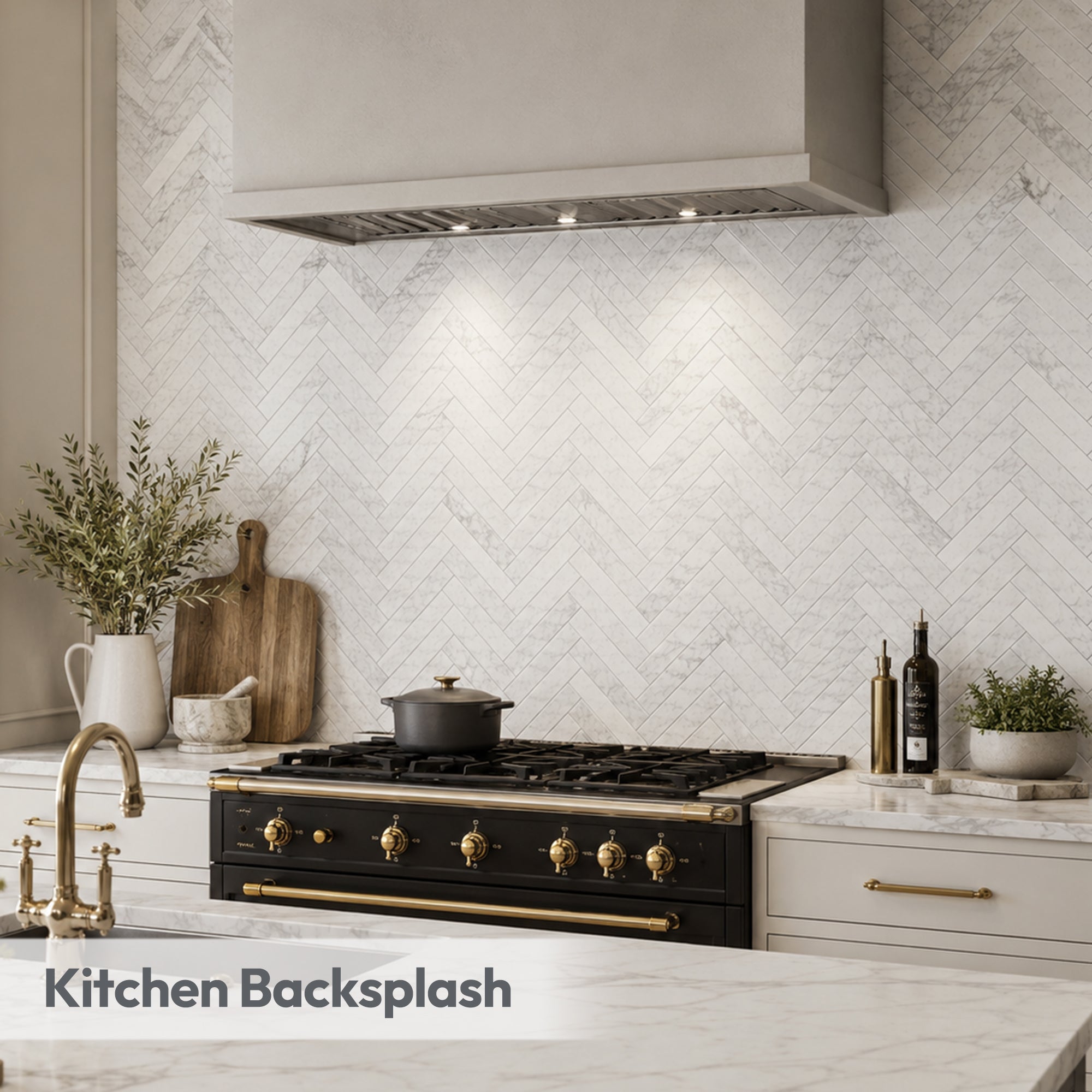 Carrara White Natural Marble Mosaic Tile, Polished, 5 Sheets