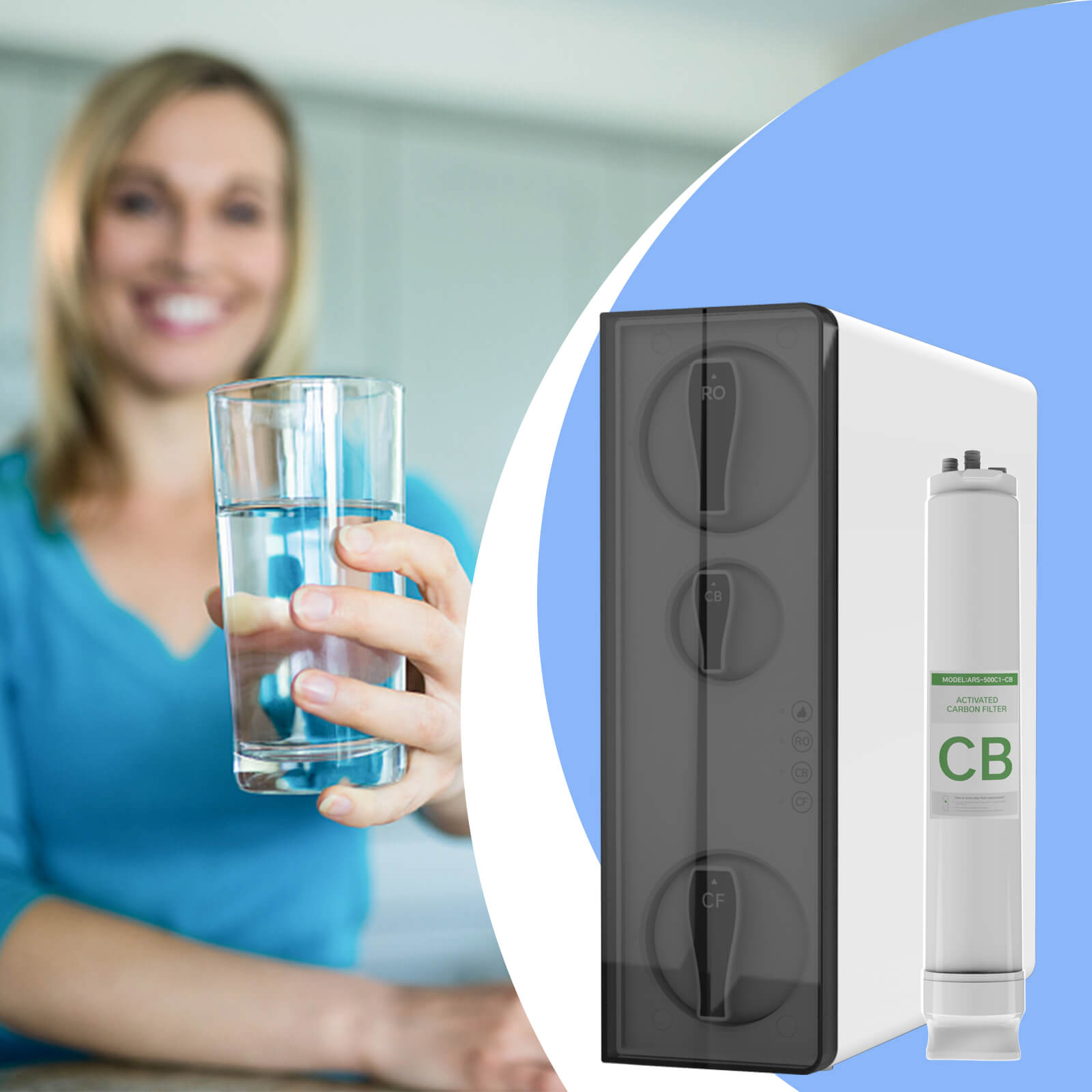 AWater 1 CB Filter, Replacement for AWater 1 RO System