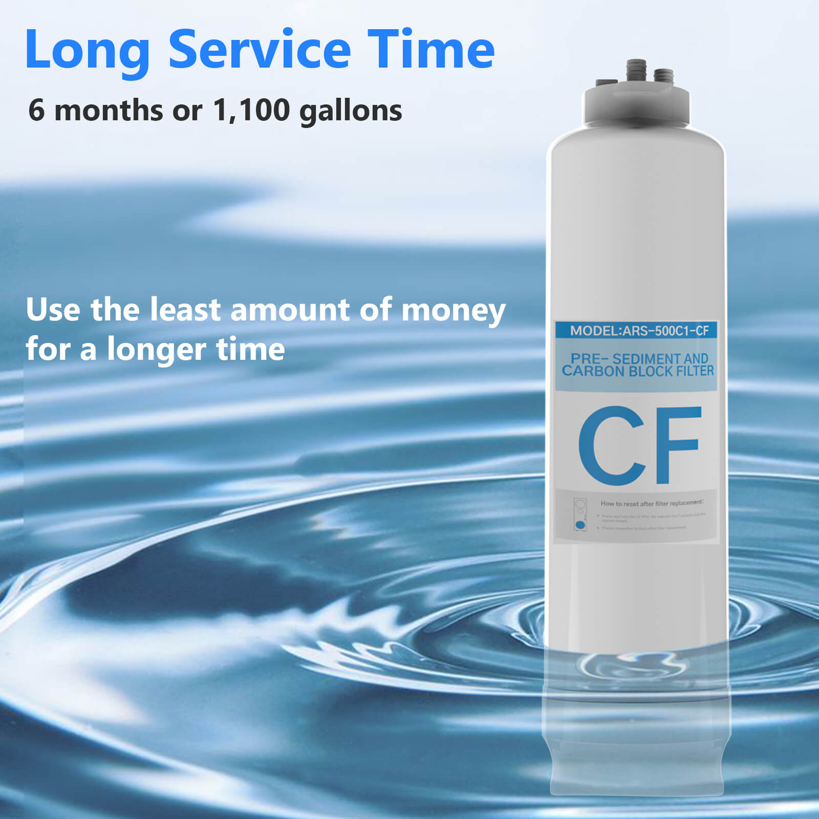 AWater 1 CF Filter, Replacement for AWater 1 RO System