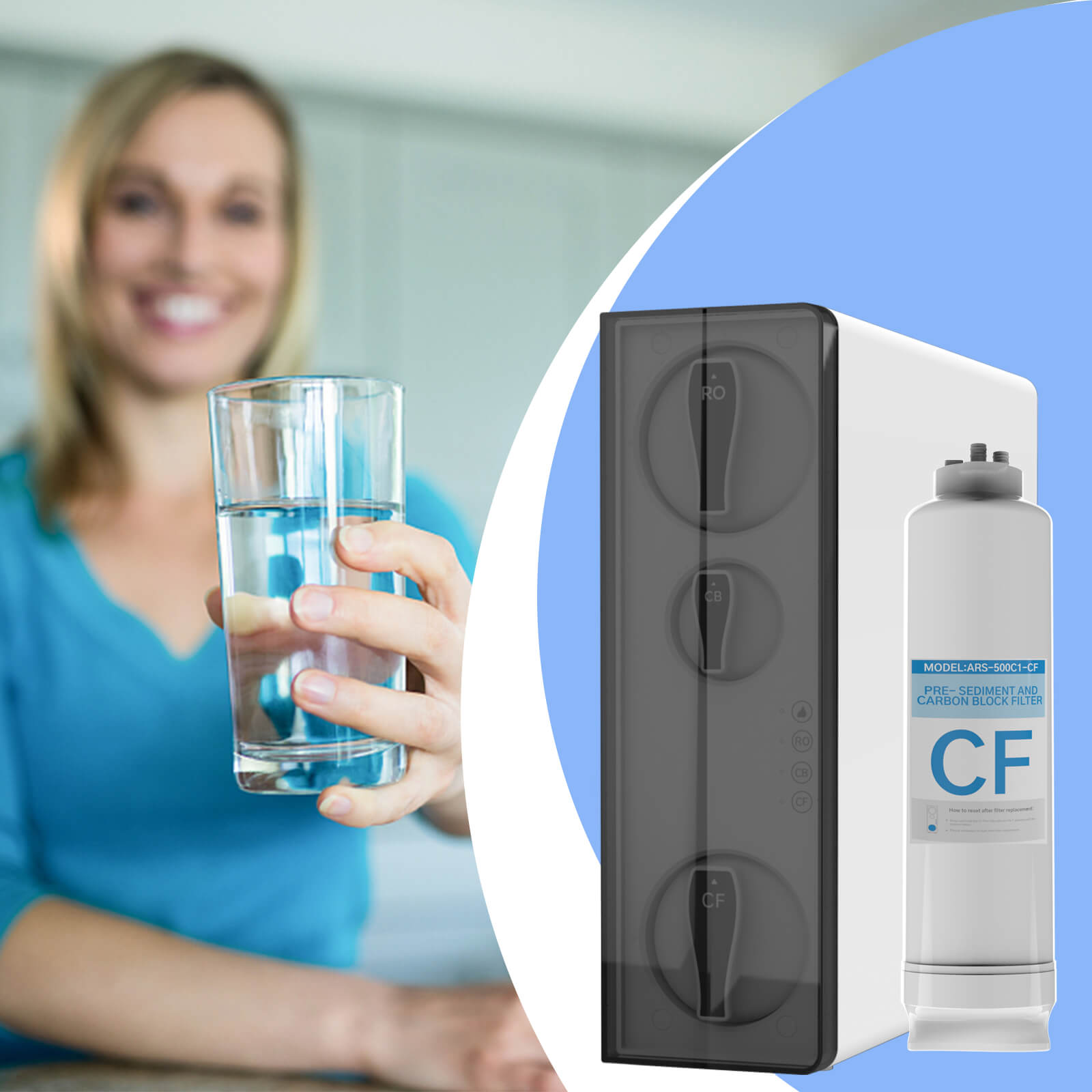 AWater 1 CF Filter, Replacement for AWater 1 RO System