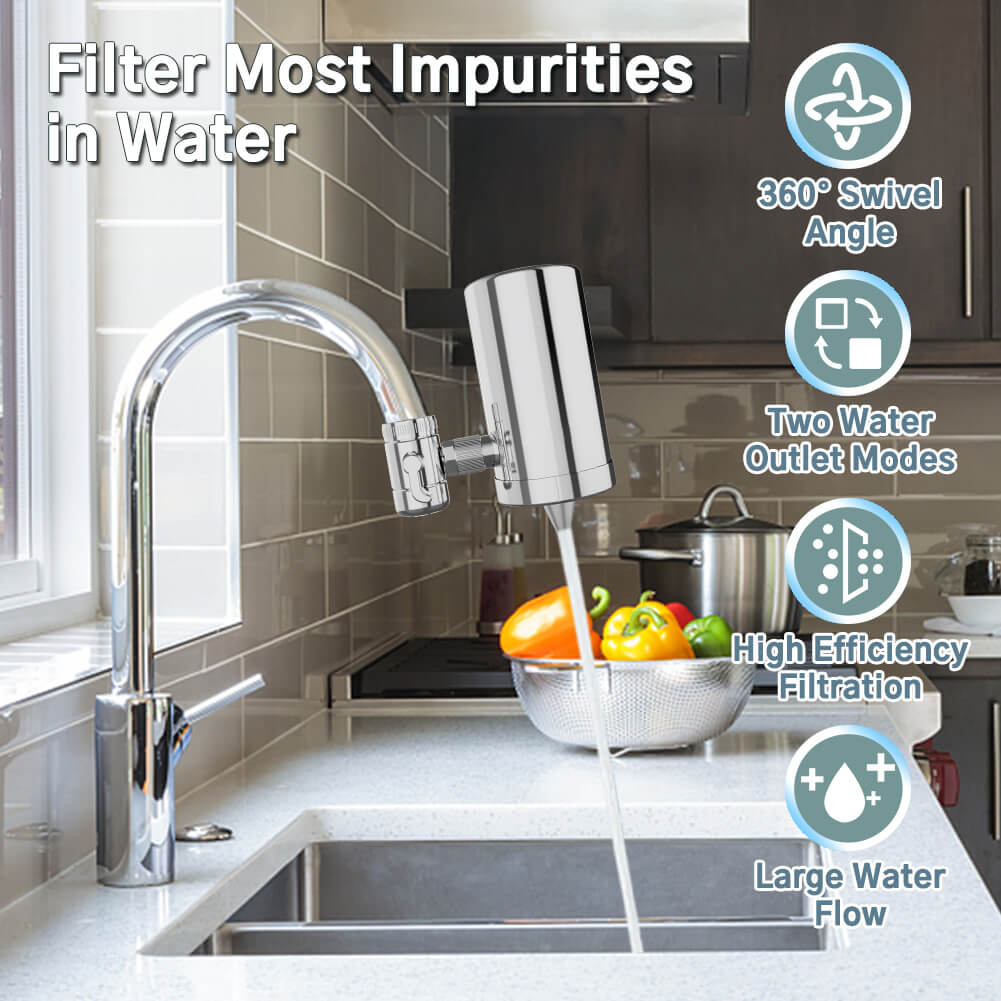 AFaucet 1 Faucet Water Filter 304 Food Grade Stainless Steel