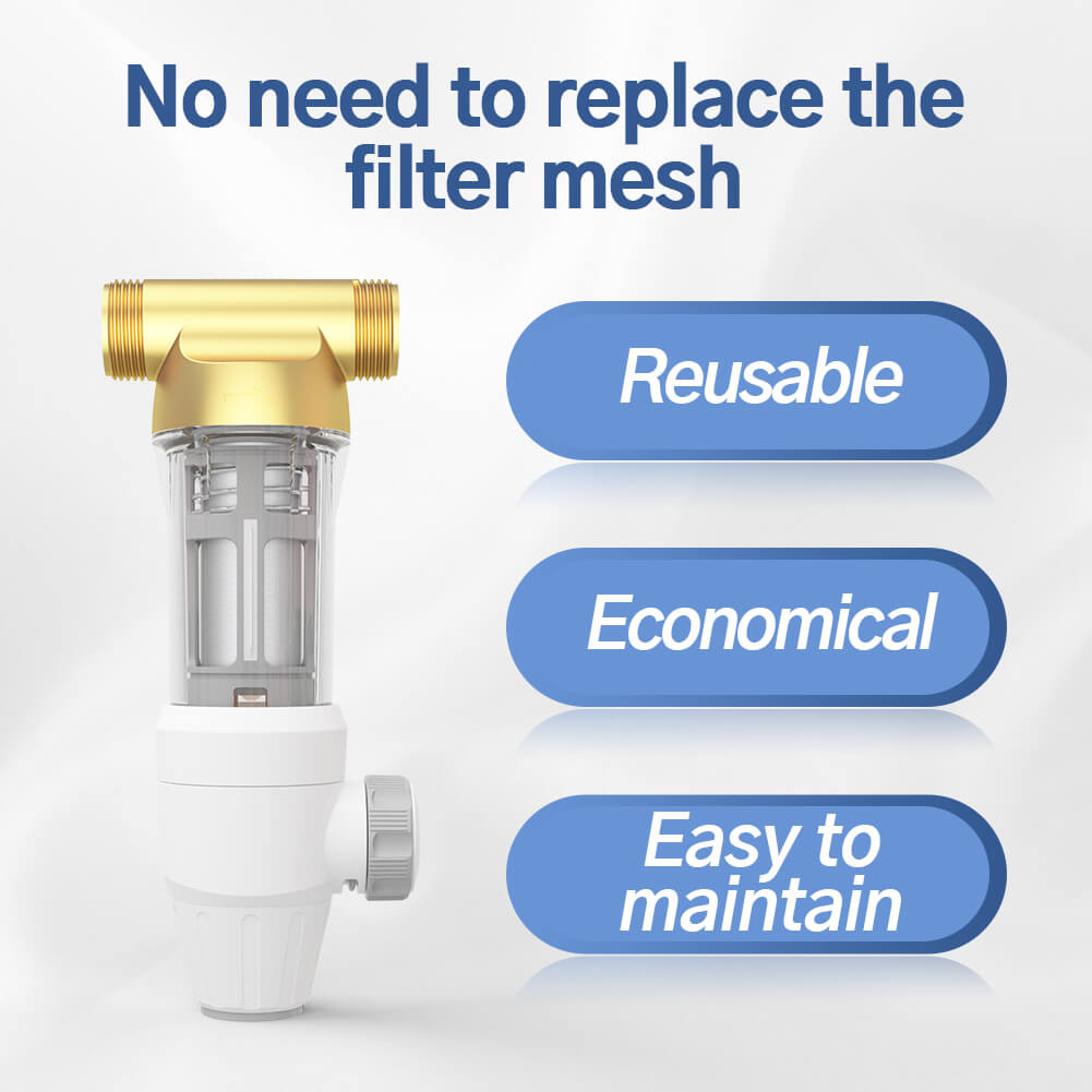 Besdor SWater 2 Backwash Spin Down Sediment Filter Whole House Prefilter System