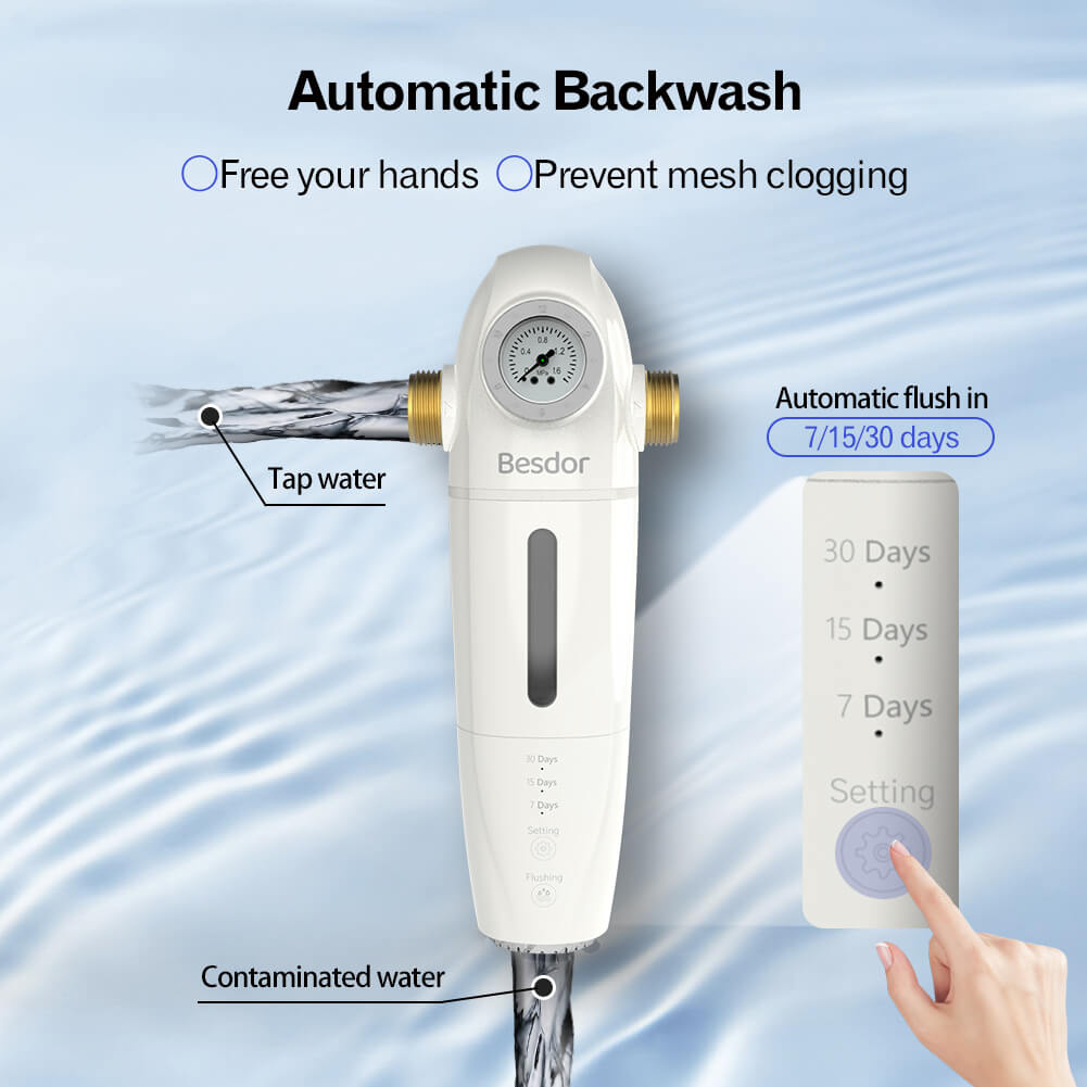 Besdor SWater 3 Full-Automatic Backwash Spin-down Sediment Prefilter System