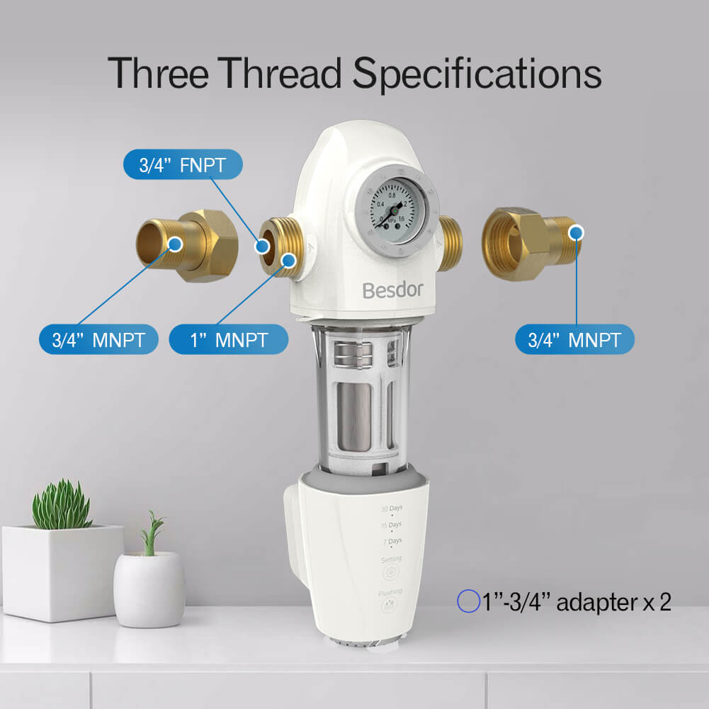 Besdor SWater 3 Full-Automatic Backwash Spin-down Sediment Prefilter System