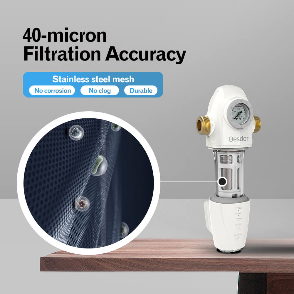 Besdor SWater 3 Full-Automatic Backwash Spin-down Sediment Prefilter System