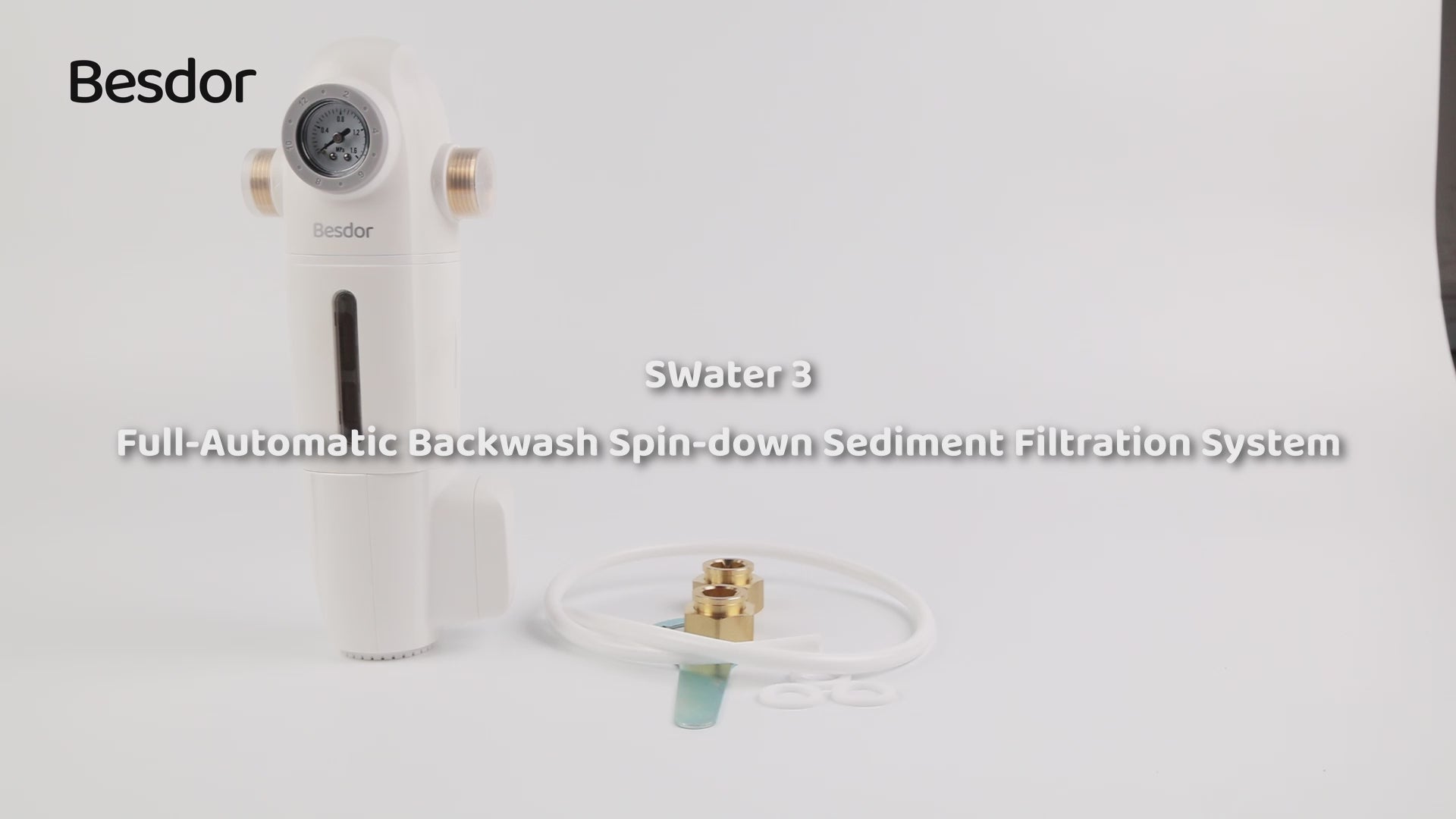 Besdor SWater 3 Full-Automatic Backwash Spin-down Sediment Prefilter System